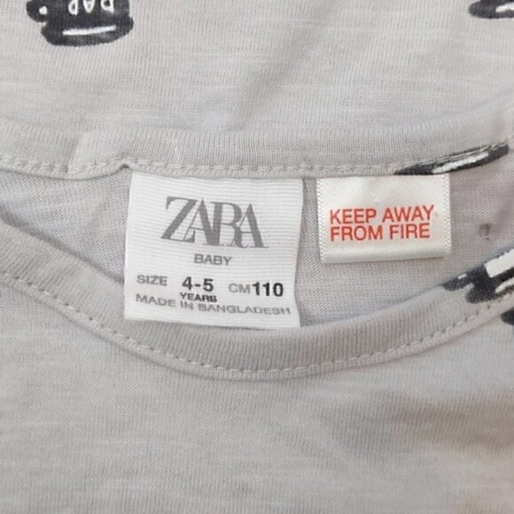 Zara Long Sleeve Girls Shirt Top Size 4-5 Years Old - Picture 4 of 7